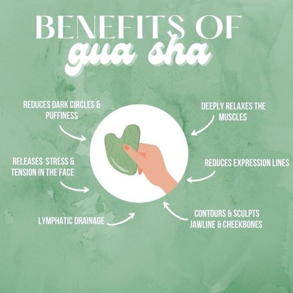 Gua Sha Jade Facial Lifting Tool New in Box - Picture 2 of 3